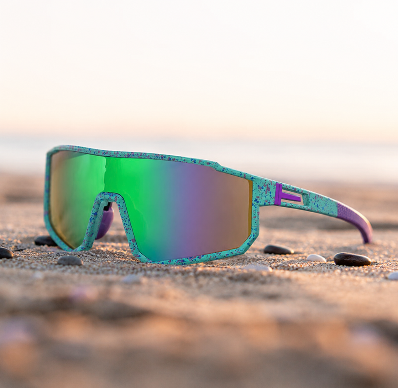 Y2K Futuristic Shield Sunglasses