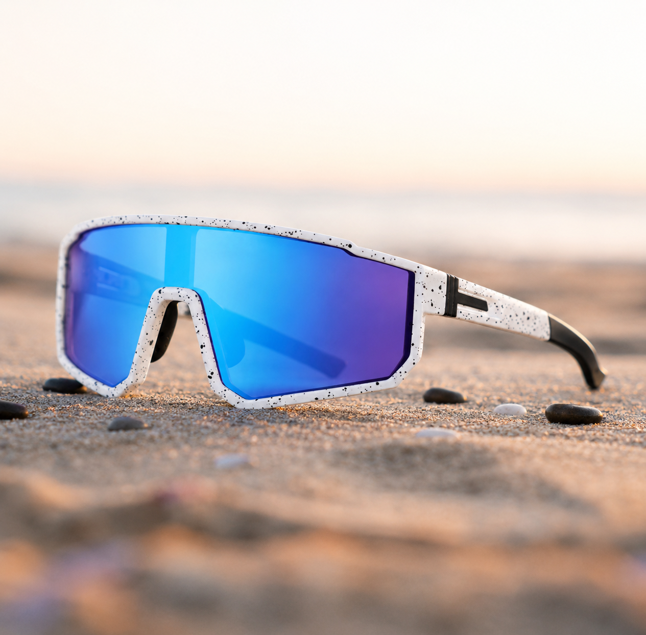 Y2K Futuristic Shield Sunglasses