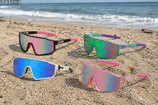 Y2K Futuristic Shield Sunglasses